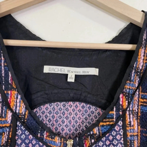 RACHEL RACHEL ROY | TEXTURED SLEEVELESS ZIP  FRONT DRESS - Picture 9 of 11